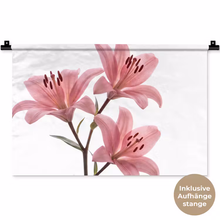 Wandteppich - Blumen – Sanft – Modern — 9
