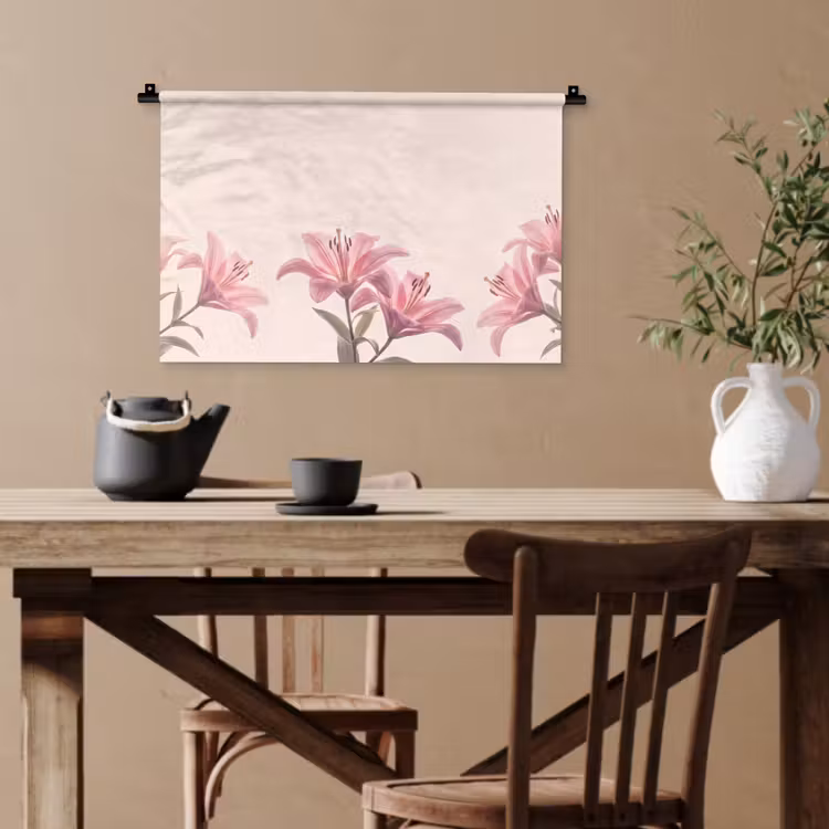 Wandteppich - Blumen – Zart – Flora — 3