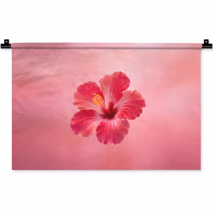 Wandteppich - Rote Blume – Natur — 1