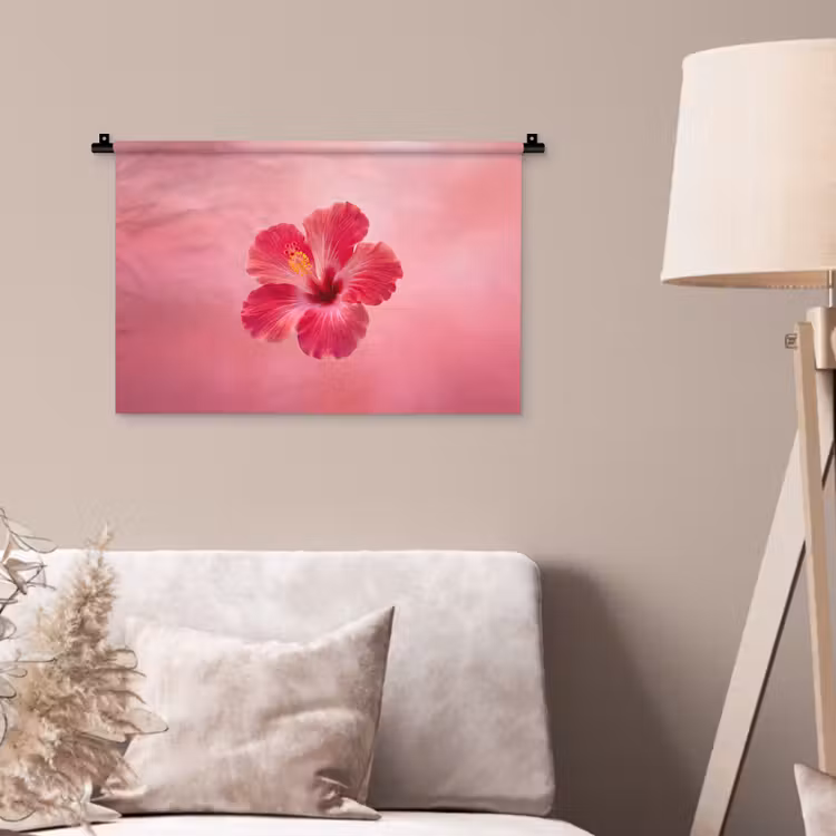 Wandteppich - Rote Blume – Natur — 2