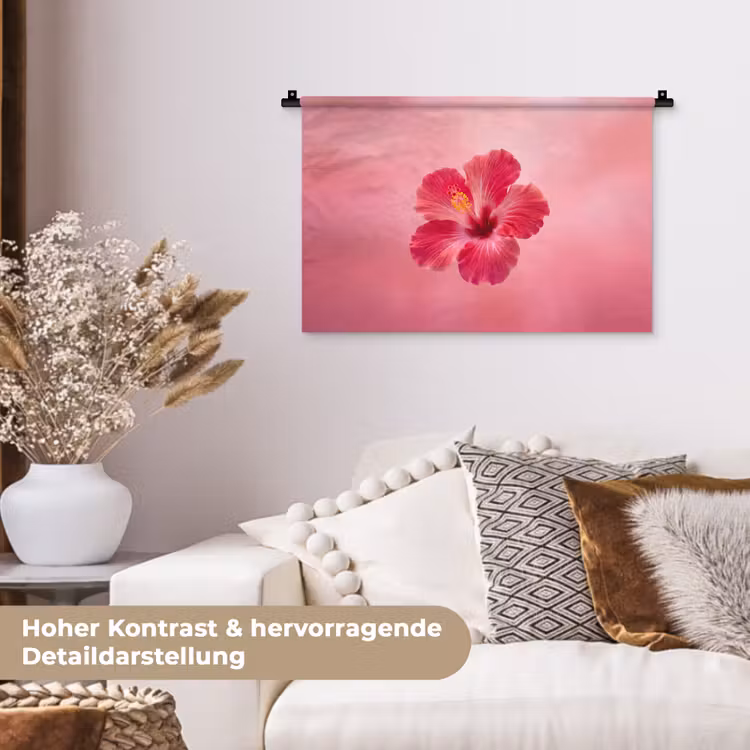 Wandteppich - Rote Blume – Natur — 6