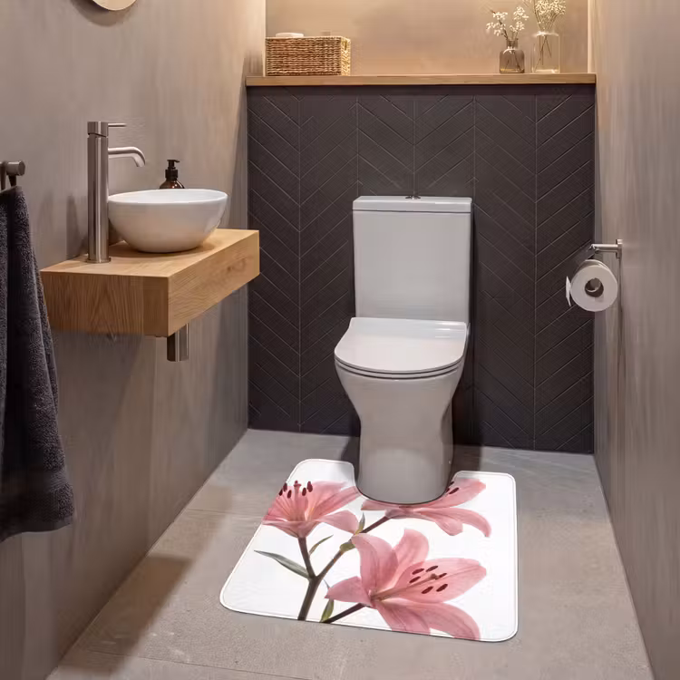 WC Vorleger - Blumen – Sanft – Modern — 2