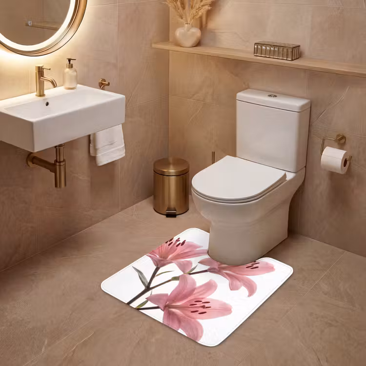 WC Vorleger - Blumen – Sanft – Modern — 4