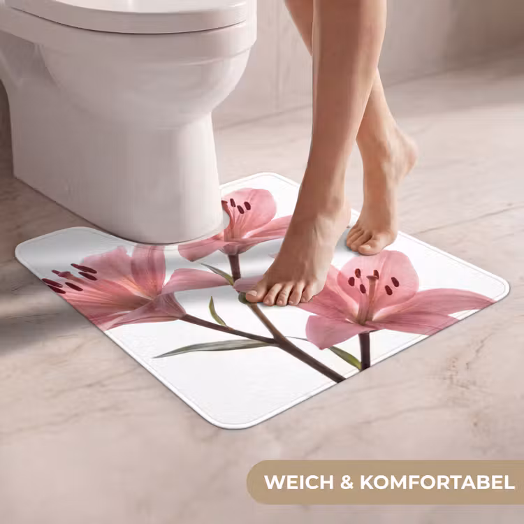 WC Vorleger - Blumen – Sanft – Modern — 5