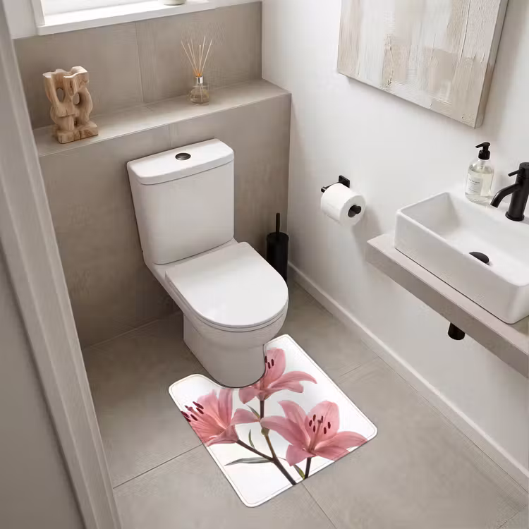 WC Vorleger - Blumen – Sanft – Modern — 6