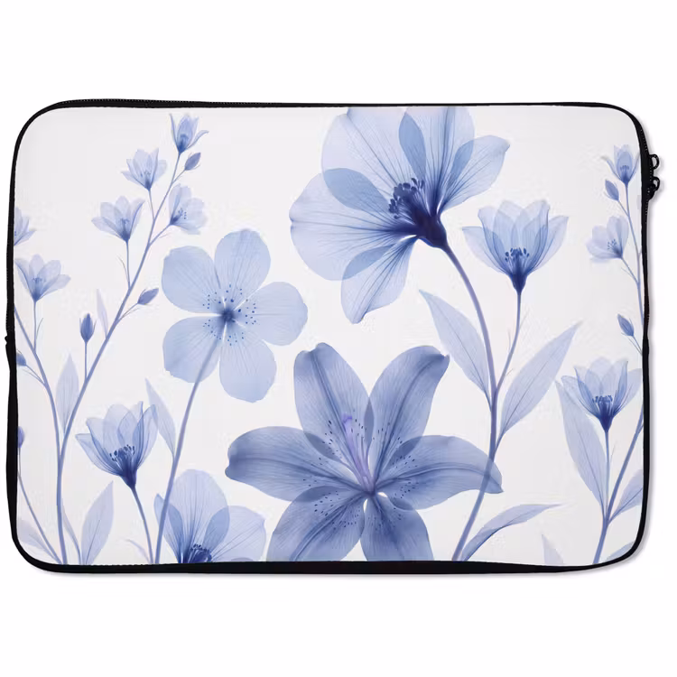 Laptop hülle - Blaue Blumen – Natur — 1