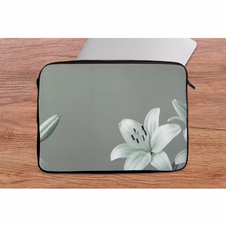 Laptop hülle - Blumen – Natur – Grün — 2