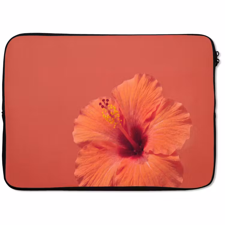 Laptop hülle - Blumen – Orange – Natur — 1