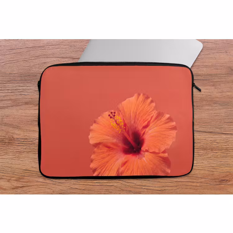 Laptop hülle - Blumen – Orange – Natur — 2