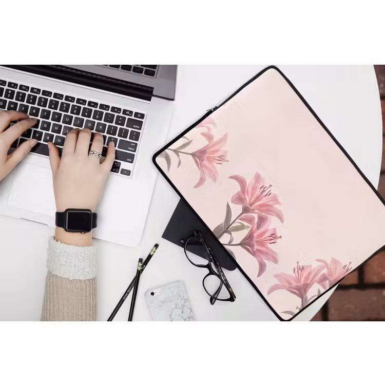 Laptop hülle - Blumen – Zart – Flora — 3