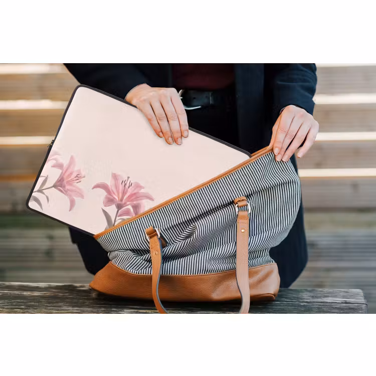 Laptop hülle - Blumen – Zart – Flora — 4