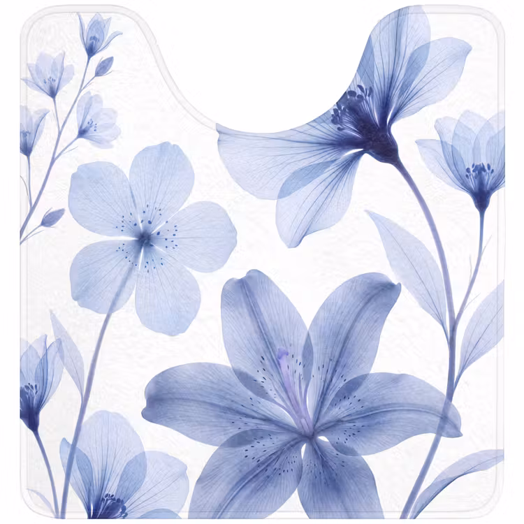WC Vorleger - Blaue Blumen – Natur — 1