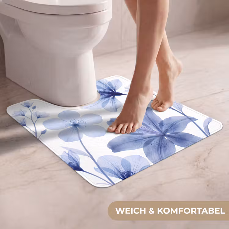 WC Vorleger - Blaue Blumen – Natur — 5