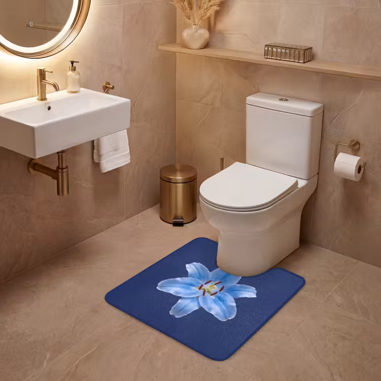 WC Vorleger - Blaue Lilie – Blumen — 4