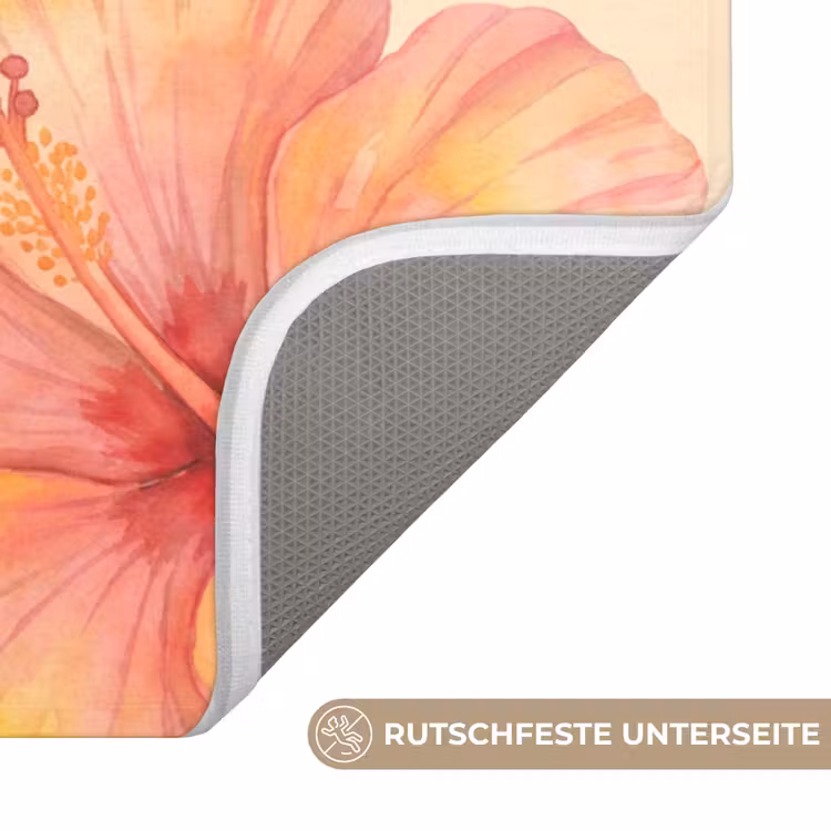 WC Vorleger - Blumen – Aquarell – Natur — 3