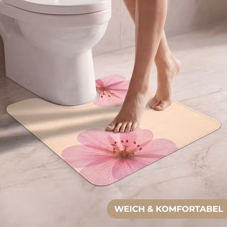 WC Vorleger - Blumen – Flora – Pastell — 5