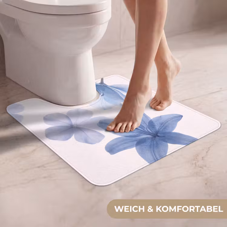 WC Vorleger - Blumen – Transparent – Modern — 5