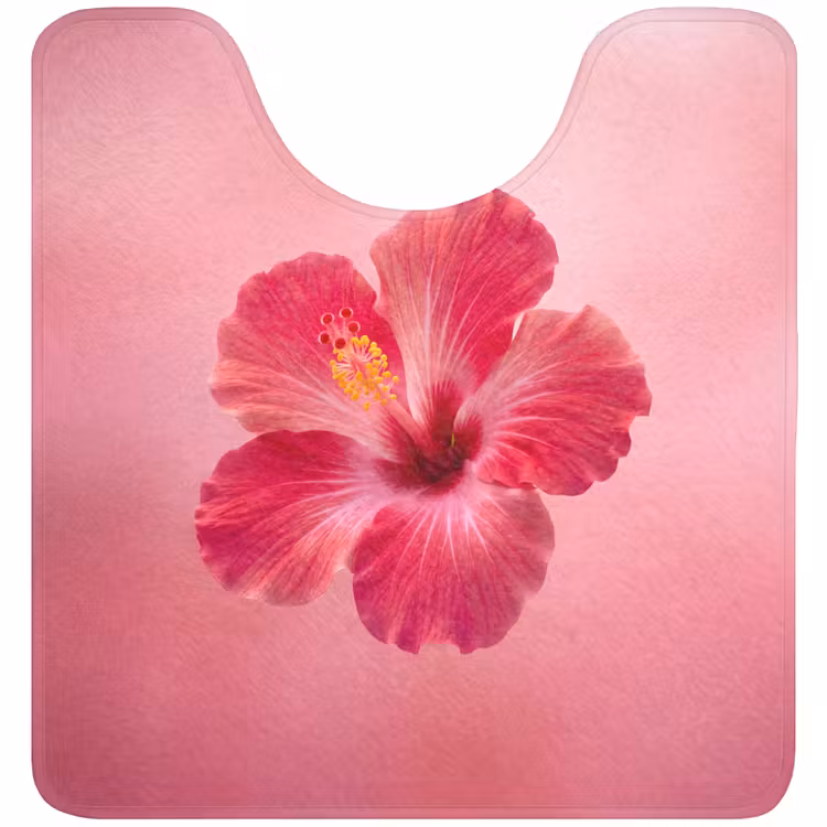WC Vorleger - Rote Blume – Natur — 1