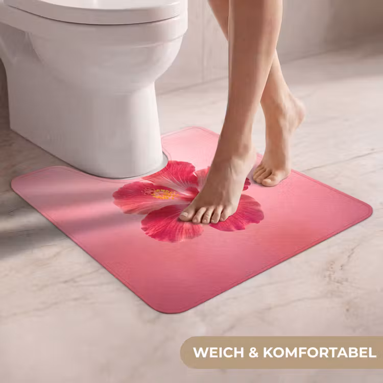 WC Vorleger - Rote Blume – Natur — 5