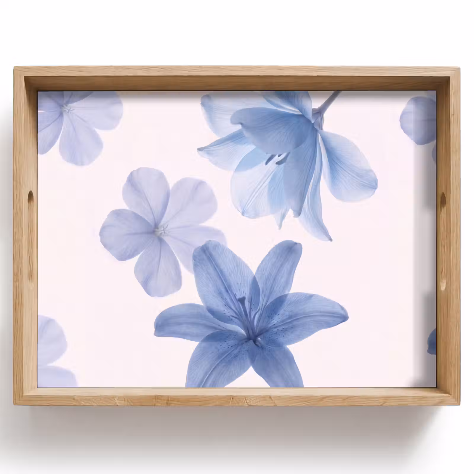 Tablett - Blumen – Transparent – Modern — 1