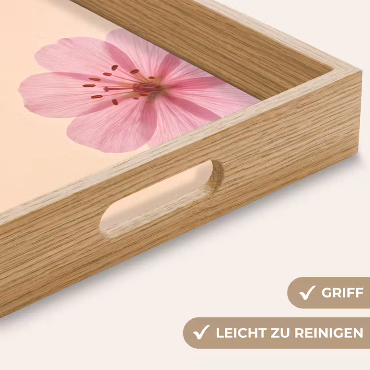 Tablett - Blumen – Flora – Pastell — 5