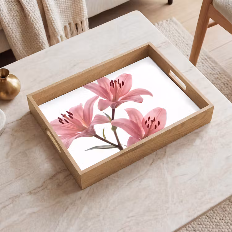 Tablett - Blumen – Sanft – Modern — 2