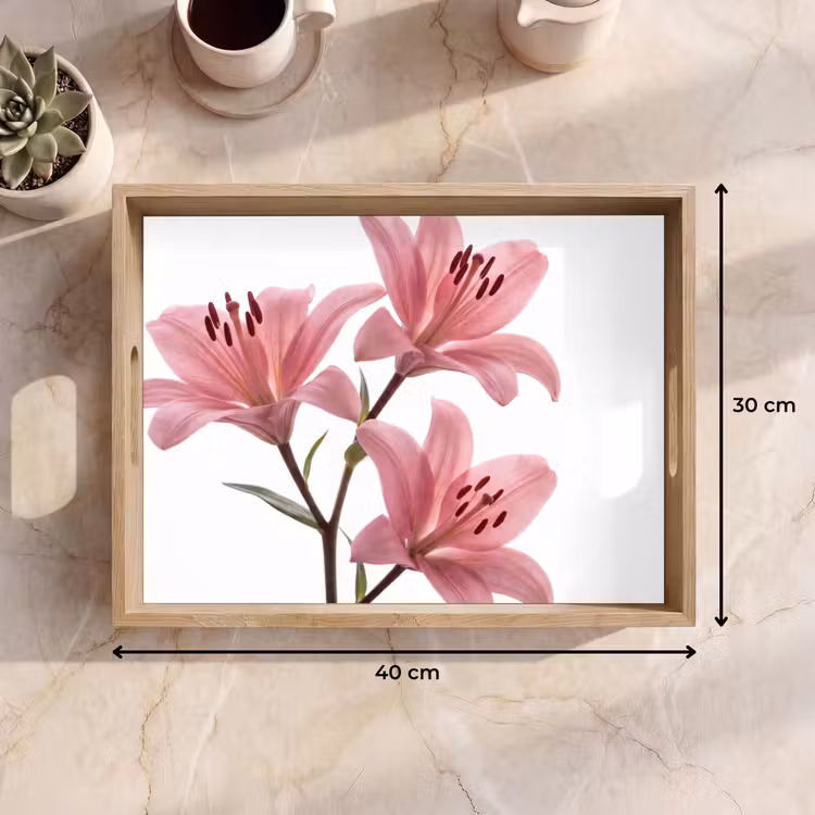 Tablett - Blumen – Sanft – Modern — 9