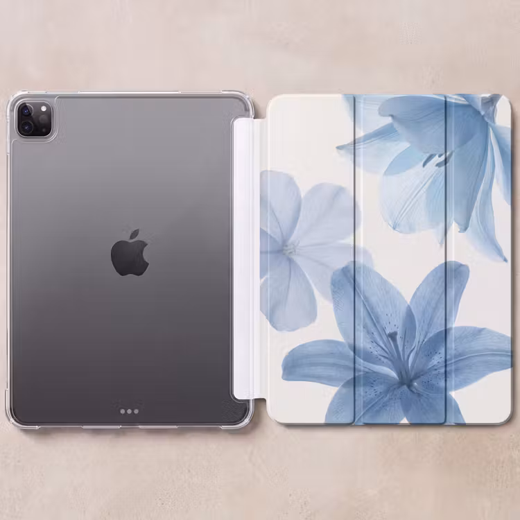 iPad-Hülle - Blumen – Transparent – Modern — 6