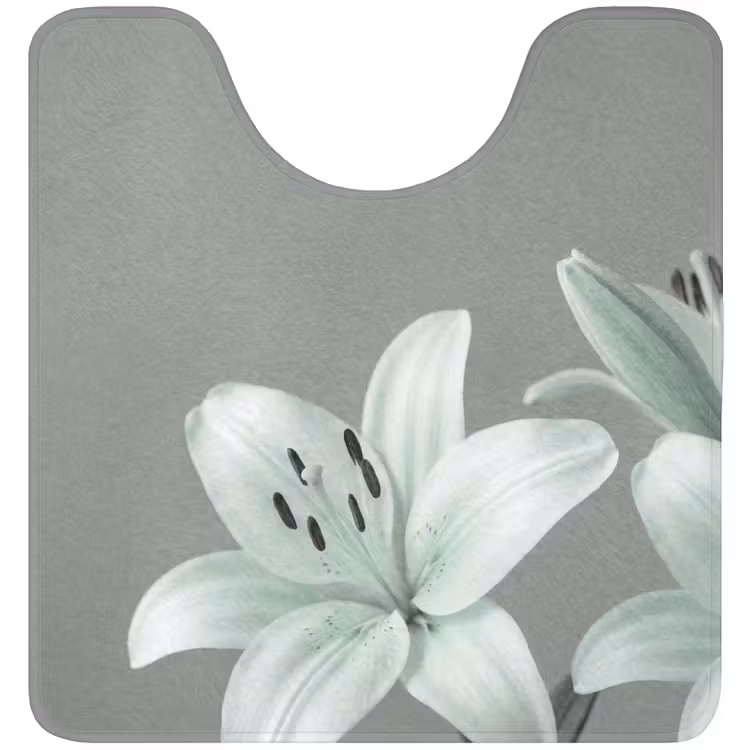 WC Vorleger - Blumen – Natur – Grün — 1