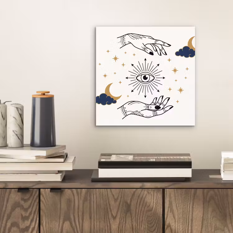 Alu-Dibond-Bild - Hände – Mystik – Symbole — 2
