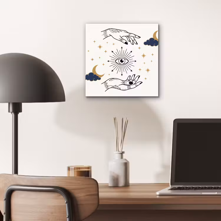 Alu-Dibond-Bild - Hände – Mystik – Symbole — 6