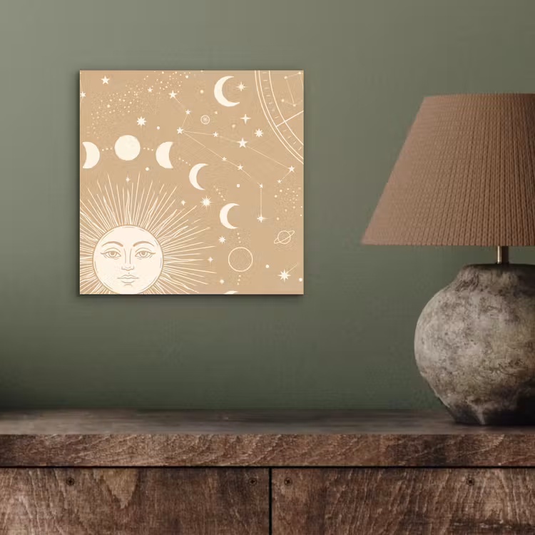Alu-Dibond-Bild - Sonne – Mond – Sterne — 3