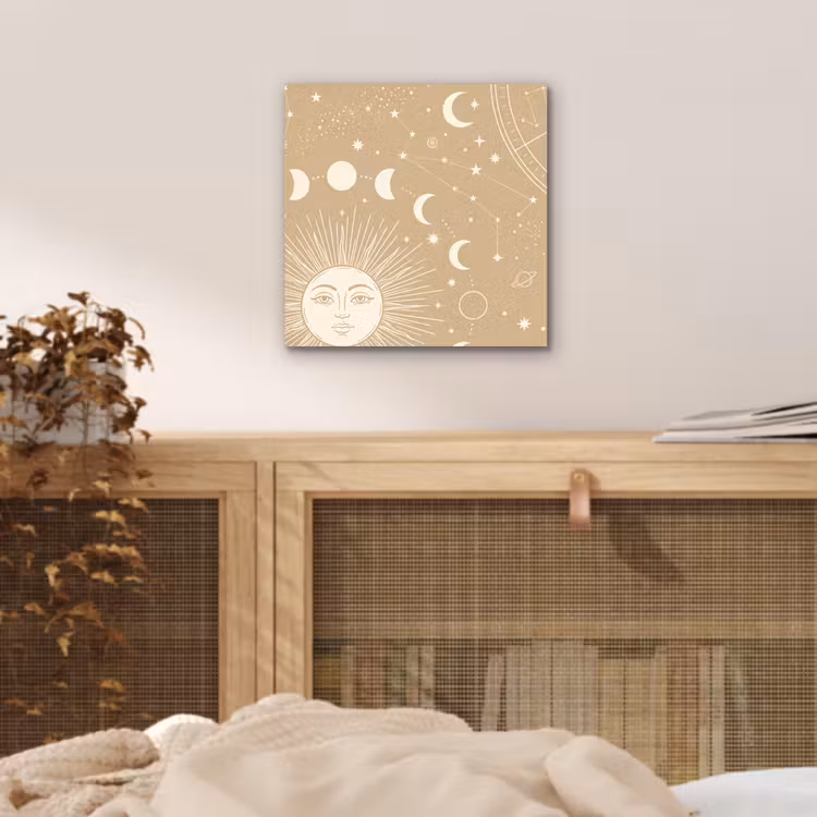 Alu-Dibond-Bild - Sonne – Mond – Sterne — 4