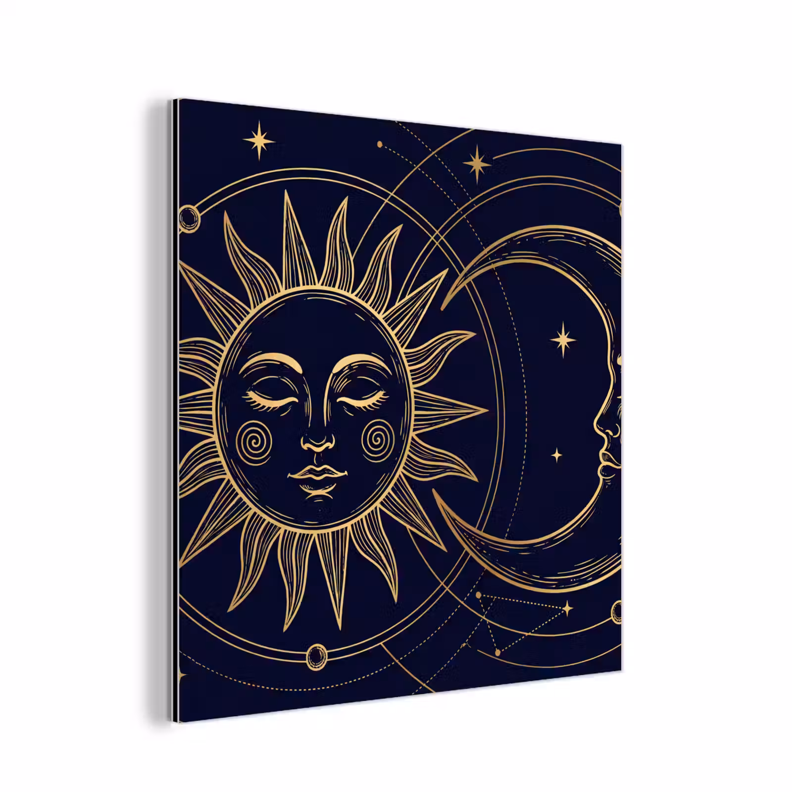 Alu-Dibond-Bild - Sonne – Mond – Astrologie — 1