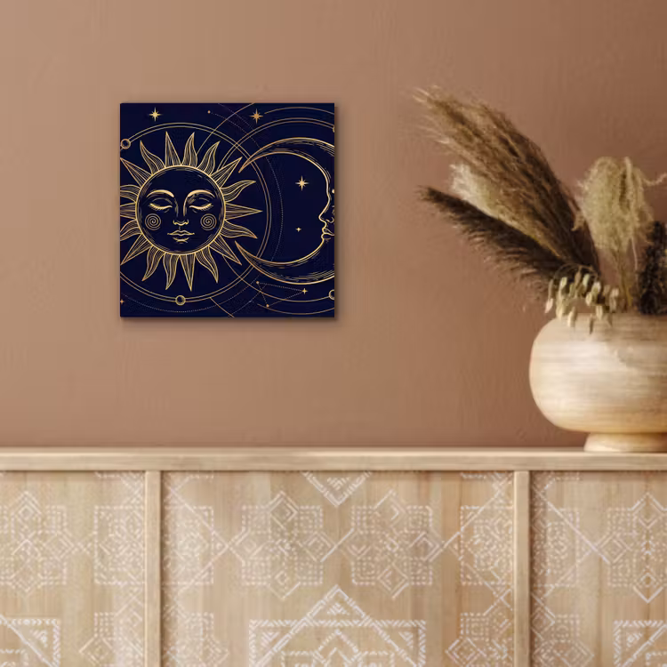 Alu-Dibond-Bild - Sonne – Mond – Astrologie — 5