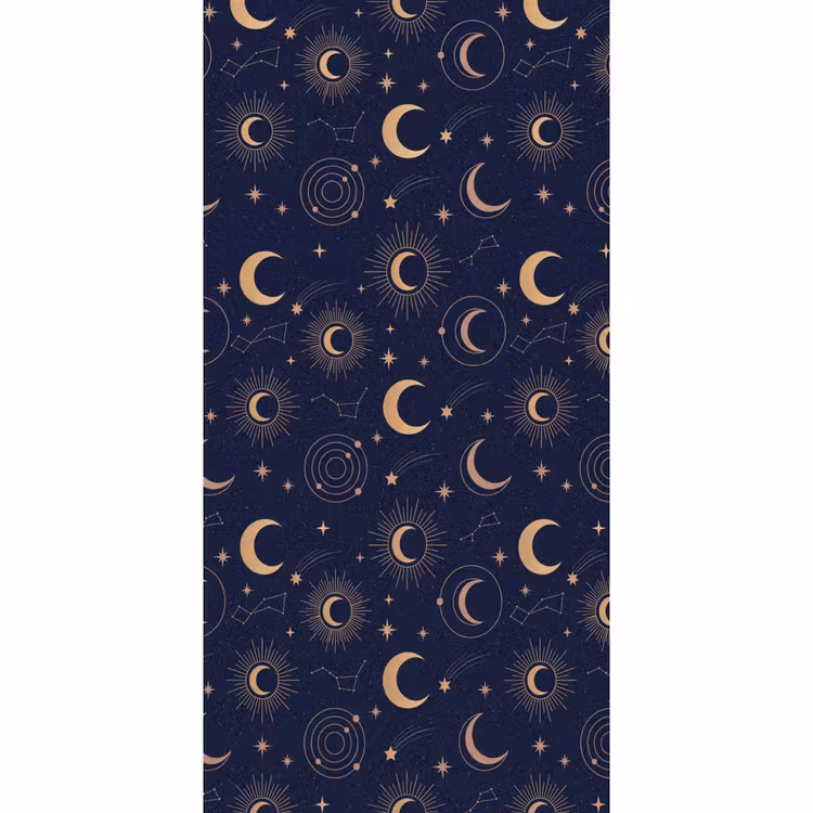 Tapete - Mond – Sterne – Gold — 2
