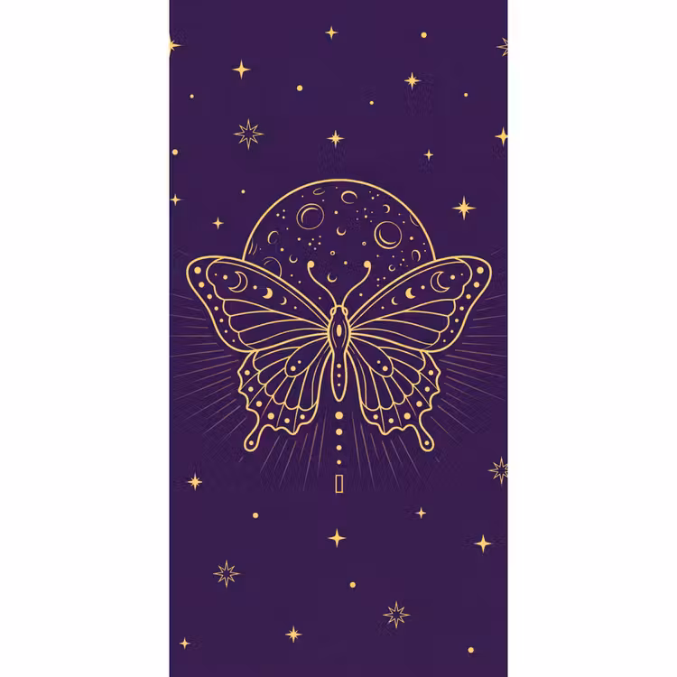 Tapete - Schmetterling – Mond – Mystik — 2