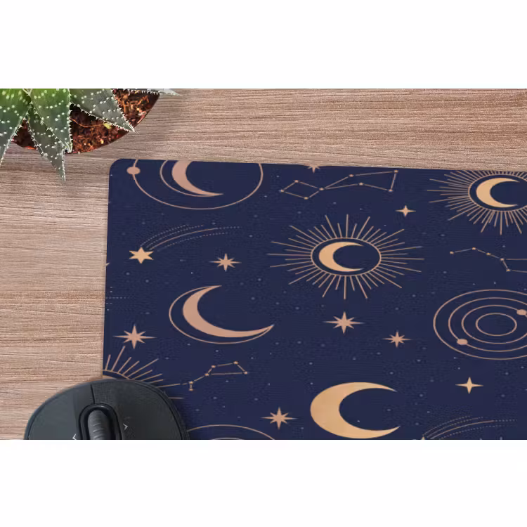 Mauspad - Mond – Sterne – Gold — 5