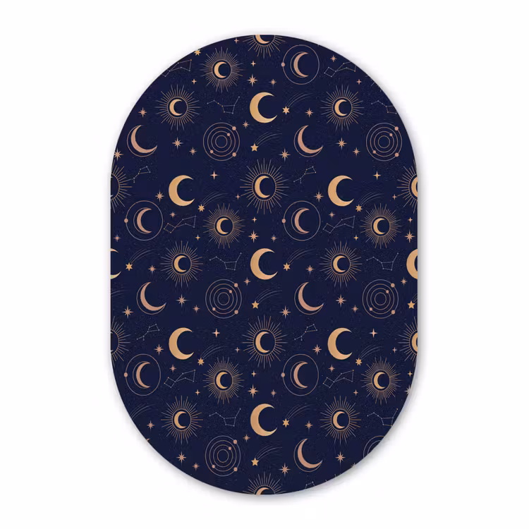 Forexbild Oval - Mond – Sterne – Gold — 1
