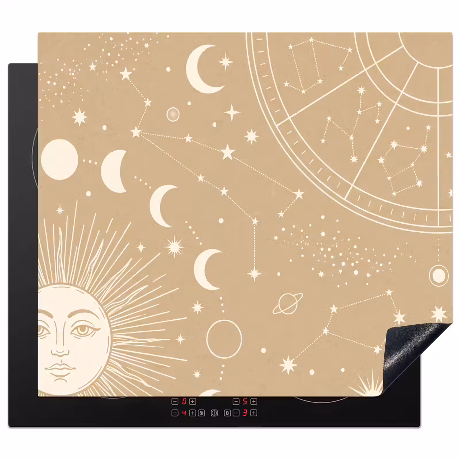 Herdabdeckplatte - Sonne – Mond – Sterne — 1