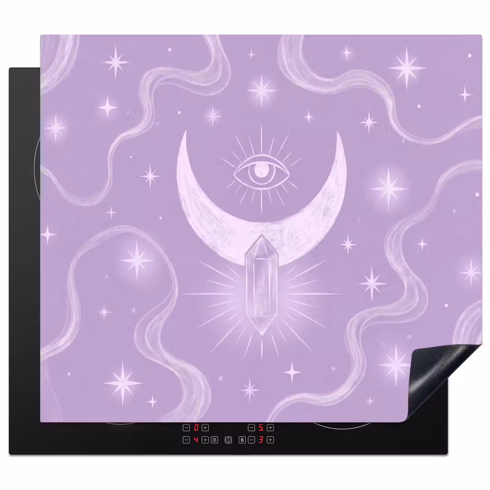 Herdabdeckplatte - Mond – Mystik – Lila — 1