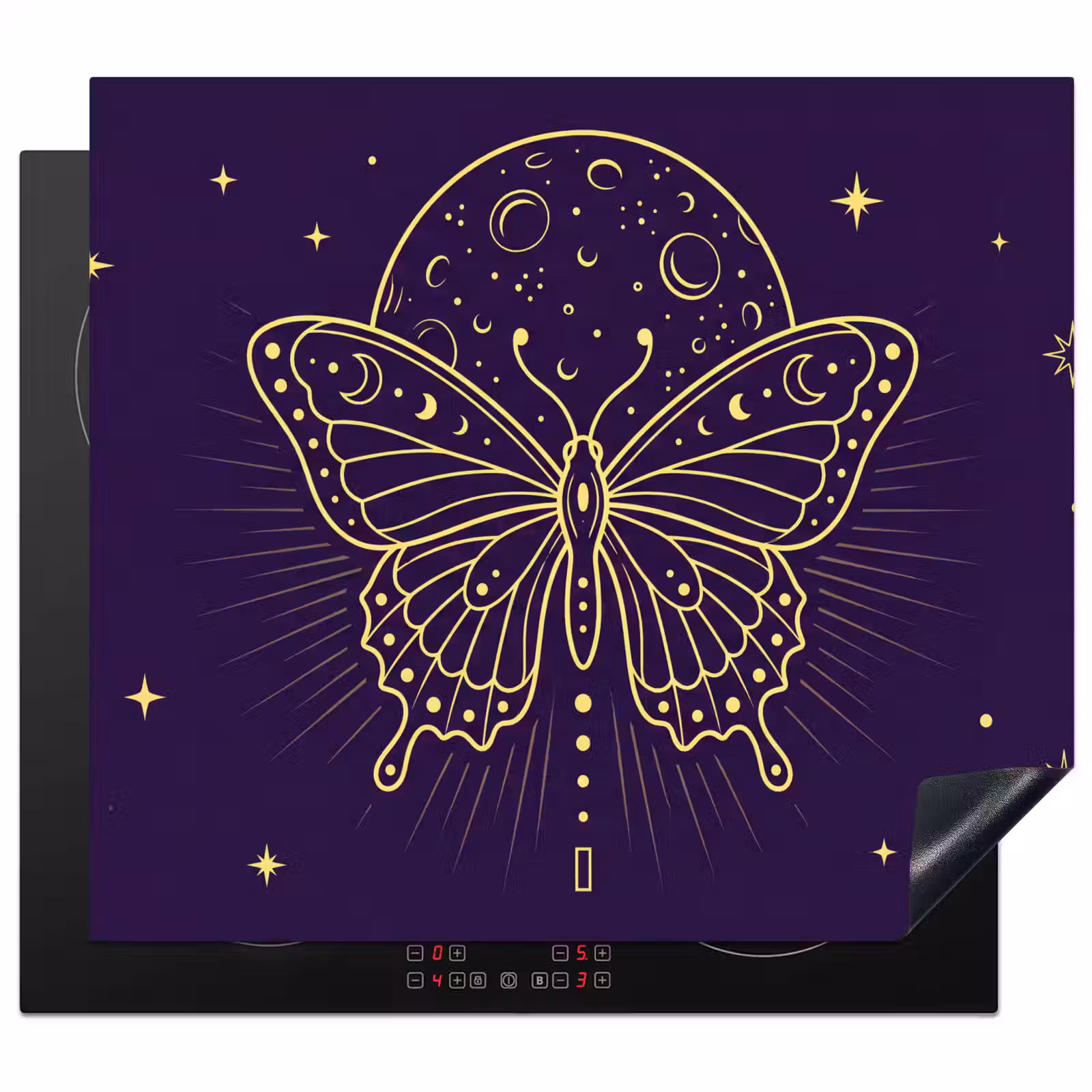 Herdabdeckplatte - Schmetterling – Mond – Mystik — 1