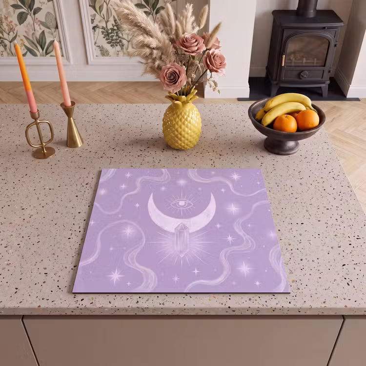 Herdabdeckplatte - Mond – Mystik – Lila — 2