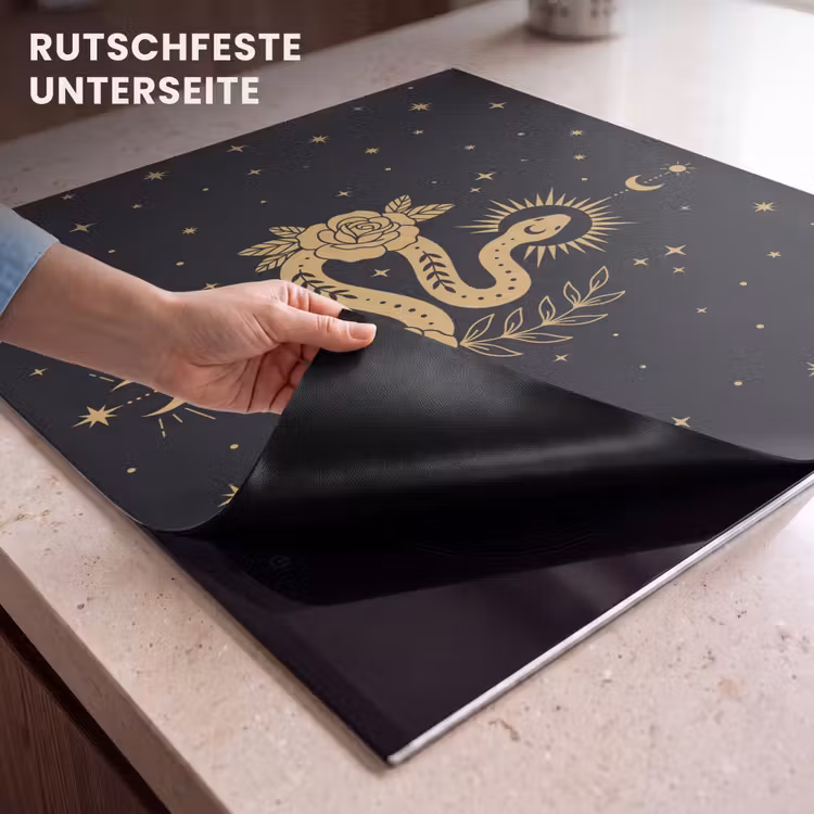 Herdabdeckplatte - Schlange – Blumen – Mystik — 9
