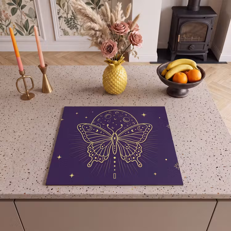 Herdabdeckplatte - Schmetterling – Mond – Mystik — 2