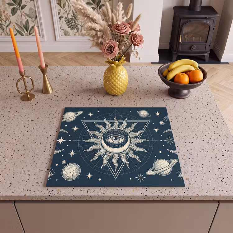 Herdabdeckplatte - Sonne, Mond, Sterne — 2