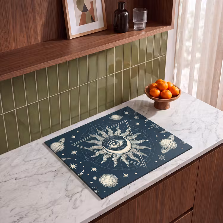 Herdabdeckplatte - Sonne, Mond, Sterne — 8