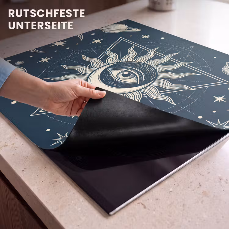 Herdabdeckplatte - Sonne, Mond, Sterne — 9
