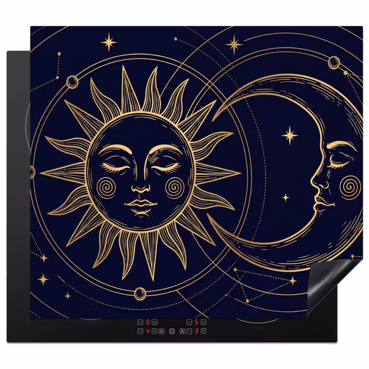 Herdabdeckplatte - Sonne – Mond – Astrologie — 1