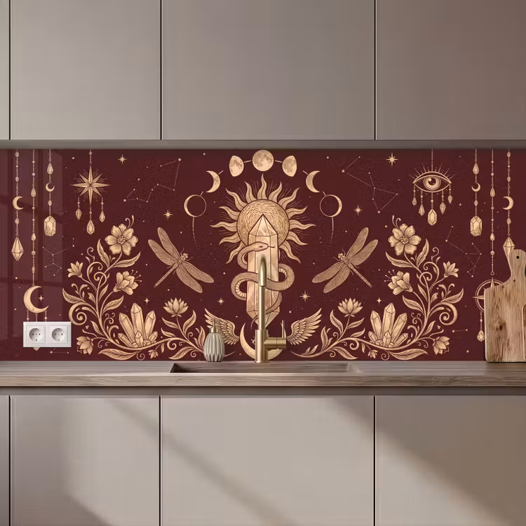 Küchenrückwand - Mystik – Himmel – Gold — 1